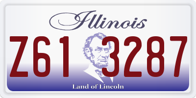 IL license plate Z613287