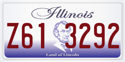 IL license plate Z613292