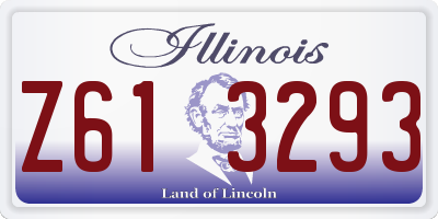 IL license plate Z613293