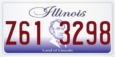 IL license plate Z613298