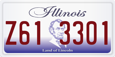 IL license plate Z613301