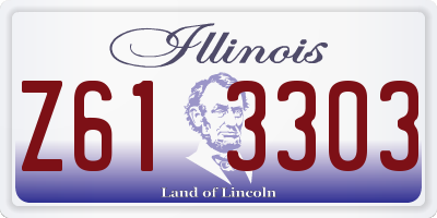 IL license plate Z613303