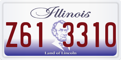 IL license plate Z613310