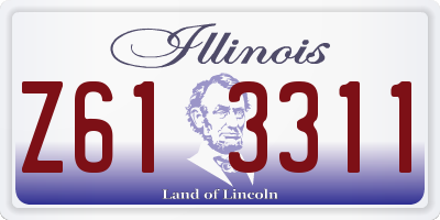 IL license plate Z613311
