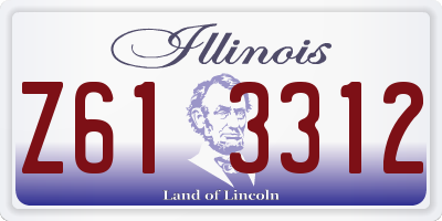 IL license plate Z613312