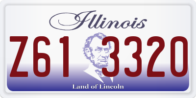 IL license plate Z613320
