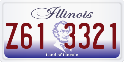 IL license plate Z613321