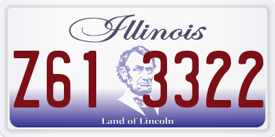 IL license plate Z613322