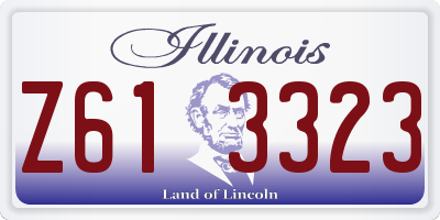 IL license plate Z613323