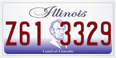 IL license plate Z613329