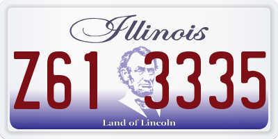 IL license plate Z613335