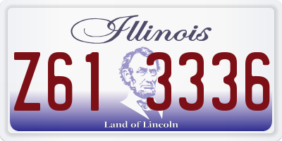 IL license plate Z613336