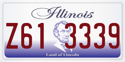 IL license plate Z613339