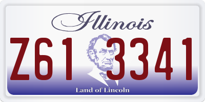 IL license plate Z613341