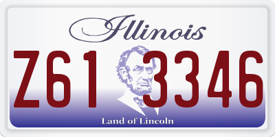 IL license plate Z613346