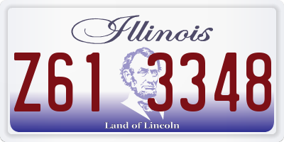 IL license plate Z613348