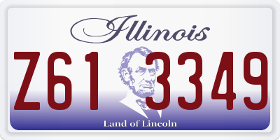 IL license plate Z613349