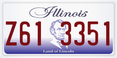 IL license plate Z613351