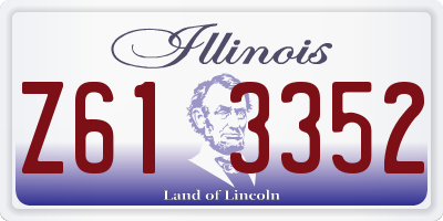 IL license plate Z613352