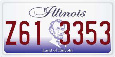 IL license plate Z613353