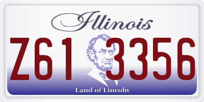 IL license plate Z613356