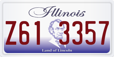 IL license plate Z613357