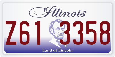 IL license plate Z613358