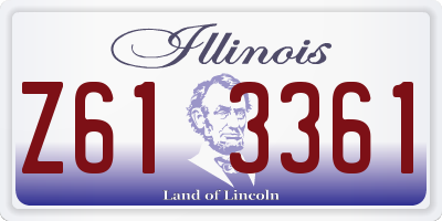 IL license plate Z613361