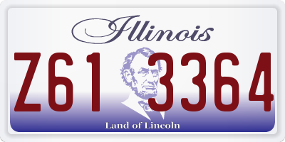 IL license plate Z613364