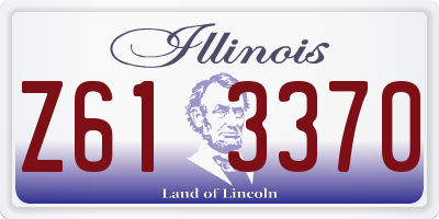 IL license plate Z613370