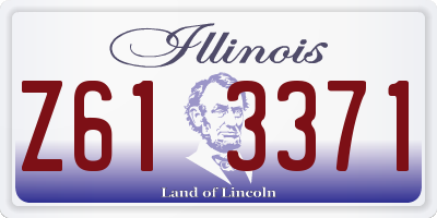 IL license plate Z613371