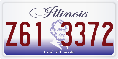 IL license plate Z613372