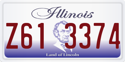 IL license plate Z613374