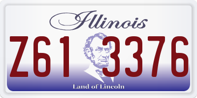 IL license plate Z613376