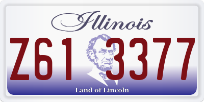 IL license plate Z613377
