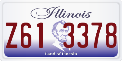 IL license plate Z613378