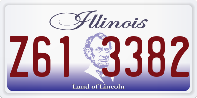 IL license plate Z613382