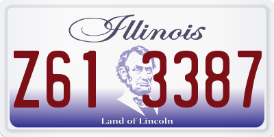 IL license plate Z613387