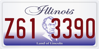 IL license plate Z613390