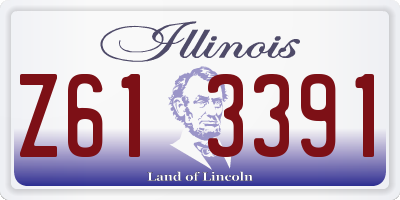 IL license plate Z613391