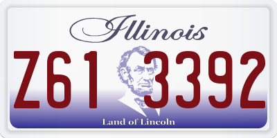 IL license plate Z613392