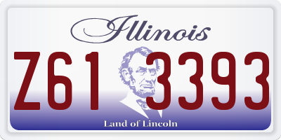 IL license plate Z613393