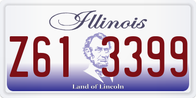 IL license plate Z613399