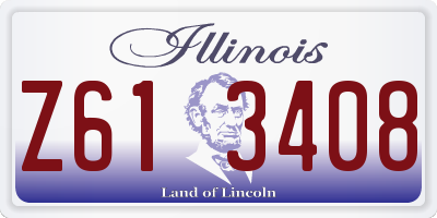 IL license plate Z613408