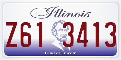 IL license plate Z613413