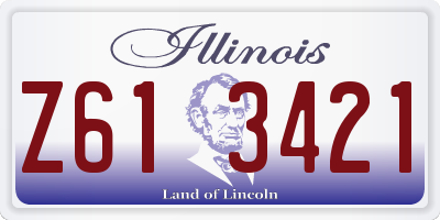 IL license plate Z613421