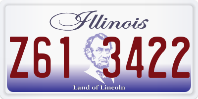 IL license plate Z613422