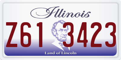 IL license plate Z613423