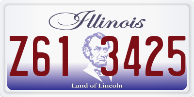IL license plate Z613425