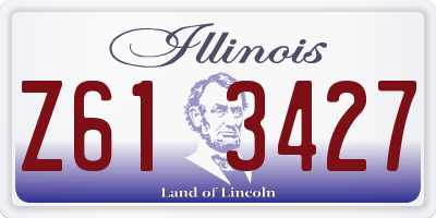 IL license plate Z613427